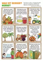 Aperçu - Jeux - Herbst Deutsch Würdest du lieber...? Spiel / Jeu en Allemand - Expression orale - Page 3