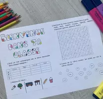 Aperçu - Autre type de ressources - Bienvenue dans ta classe (2022) - Page de couverture