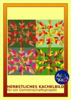 Vorschau - Arbeitsblätter - Alles Collage Herbstliches Kachelbild zum Ausmalen 01 - Deckblatt