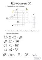 Aperçu - Feuilles d'exercices - Bienvenue en CE1 ! - Page 1