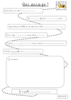 Aperçu - Feuilles d'exercices - Bienvenue en CE1 - Activité de rentrée - Page 1
