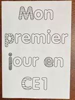 Aperçu - Feuilles d'exercices - Bienvenue en CE1 - Activité de rentrée - Page de couverture