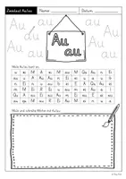 Vorschau - Arbeitsblätter - Buchstaben A-Z (Klasse 1) Grundschriftversion - Materialpaket - Seite 3