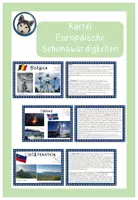 Vorschau - Arbeitsblätter - Materialpaket Sehenswürdigkeiten in Europa - Seite 1