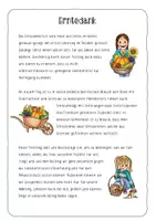 Vorschau - Arbeitsblätter - Faltblatt (Mini-Lapbook) Erntedank Vertretungsstunde Herbst - Seite 1