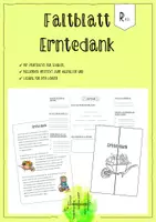 Vorschau - Arbeitsblätter - Faltblatt (Mini-Lapbook) Erntedank Vertretungsstunde Herbst - Deckblatt