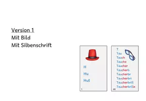 Vorschau - Fördermaterial/Inklusion - 60 Lesekarten Buchstabe für Buchstabe + 6 ABs - Seite 2