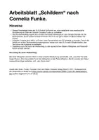 Vorschau - Arbeitsblätter - Arbeitsblatt: Schildern nach "Der Herr der Diebe" - Deckblatt