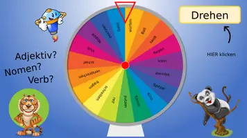 Vorschau - Spiele - Wortarten Glücksrad / Deutsch / Freiarbeit (digital und interaktiv) - Seite 1