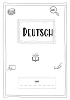 Vorschau - Arbeitsblätter - Deutsch - Deckblatt & PPT 1. Stunde - Deckblatt