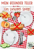 Vorschau - Stationenlernen - #silvesterknaller24 Lustiges Spiel zu "Gesunde Ernährung" - Mein gesunder Teller - Deckblatt