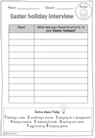 Vorschau - Arbeitsblätter - Easter holidays Interview | Worksheet | Talk time | Ostern - Seite 3