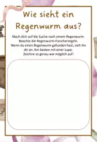 Vorschau - Arbeitsblätter - Regenwurm zeichnen und beschriften - Seite 1