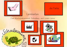 Vorschau - Arbeitsblätter - F Bild Wort Karten Buchstabe F - Deckblatt