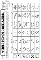 Vorschau - Mal- und Bastelvorlagen - Halloween – Gruselkürbis würfeln und gestalten | Würfelkunst 4.–6. Klasse - Seite 3