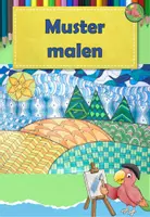 Vorschau - Mal- und Bastelvorlagen - Kunst Grundschule, Muster malen, gestalte eine bunte Landschaft - Deckblatt