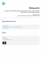 Aperçu - Fiches - La musique 🎶 FA MAJEUR Cartes d'accords de piano 🎹 Les accords de piano apprendre Les accords de base au piano - Page 1
