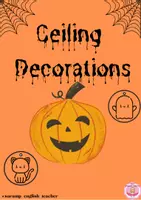 Vista previa - Manualidades / Dibujos para colorear - HALLOWEEN CEILING DECORATIONS - página 1