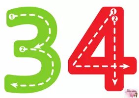 Vista previa - Tarjetas / Manipulativos - Grafomotricidad fina: Trazo de números de 0 a 9 - página 2