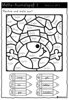 Vorschau - Arbeitsblätter - Ausmalspaß - Addition ZR 6 (Klasse 1) - Seite 3