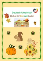 Vorschau - Fördermaterial/Inklusion - DaZ/DaF Materialpaket: Bild-Wortkarten Deutsch-Ukrainisch: Schulsachen Kleidung Frühling Ostern Frühstück Essen Früchte Süßigkeiten Gemüse Tiere - Seite 1