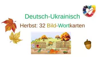 Vorschau - Fördermaterial/Inklusion - DaZ/DaF Materialpaket: Bild-Wortkarten Deutsch-Ukrainisch: Schulsachen Kleidung Frühling Ostern Frühstück Essen Früchte Süßigkeiten Gemüse Tiere - Seite 3