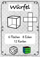 Vorschau - Fördermaterial/Inklusion - Geometrische Körper Plakate / Aushang - Seite 1