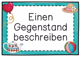 Vorschau - Unterrichtsreihen - Gegenstandsbeschreibung schreiben Grundschule – Materialpaket (Deutsch Klasse 2/3, Bildkarten & Arbeitsblätter) - Seite 1