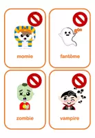 Aperçu - Jeux - Jeu de Vocabulaire d'Halloween Mots Interdits pour FLE - Page 3