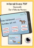 Vorschau - Unterrichtsreihen - Materialpaket interaktive PDF: Grammatik Satzglieder - Seite 1