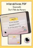 Vorschau - Unterrichtsreihen - Interaktives PDF: Grammatik Satzglieder - Deckblatt