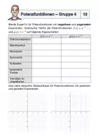 Vorschau - Arbeitsblätter - Potenzfunktionen (Gruppenpuzzle) - Seite 3