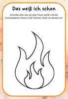 Vorschau - Arbeitsblätter - Freebie Feuer: Vorwissen - Seite 1