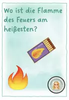 Vorschau - Arbeitsblätter - Experiment Feuer: Flamme - Deckblatt