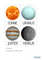 Vorschau - Stationenlernen - Zuordnungsspiel Planeten, was gehört zusammen? - Seite 2