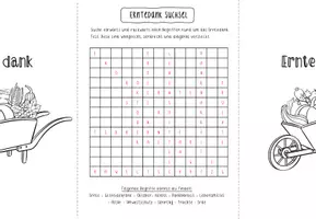 Vorschau - Arbeitsblätter - Faltblatt (Mini-Lapbook) Erntedank Vertretungsstunde Herbst - Seite 2