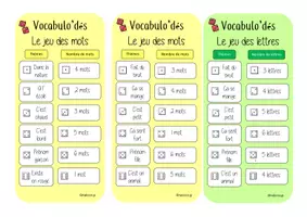 Aperçu - Apprentissages en autonomie - Vocabulo'dés - Page 3
