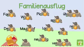 Vorschau - Stationenlernen - Familienpicknick - Lernwörter interaktiv üben - inkl. Arbeitsmaterial zum Festigen und Wortkarten - Seite 3