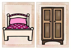 Vorschau - Fördermaterial/Inklusion - Englisch/ Deutsch/ DaZ - furniture/ Möbel - flashcards/ Bildkarten, mit Wortkarten - Seite 2