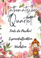 Vorschau - Arbeitsblätter - Exponentialfunktion & Exponentielles Wachstum - Quartett - Deckblatt