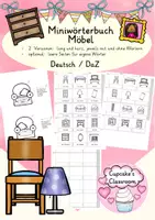 Vorschau - Arbeitsblätter - Deutsch/ DaZ - Möbel - Sparpaket Bildkarten, Arbeitsblätter, Miniwörterbuch, Sprachförderung - Seite 1