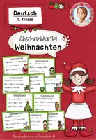 Vorschau - Stationenlernen - Weihnachten: Abschreibkartei in Grundschrift (1. Klasse) – Schreiben & Rechtschreibung im Deutschunterricht - Deckblatt