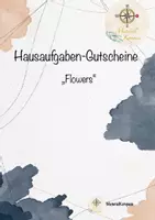 Vorschau - Spiele - Hausaufgaben-Gutscheine „Flowers" - Für mehr Farbe im Klassenzimmer! - Deckblatt
