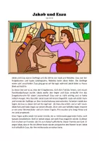 Vorschau - Arbeitsblätter - Jakob und Esau - Deckblatt