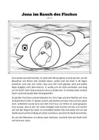 Vorschau - Arbeitsblätter - Jona im Bauch des Fisches - Seite 1