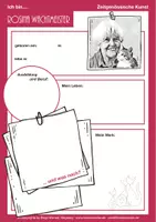 Vorschau - Unterrichtsreihen - kinder.kunst.klasse - KREATIVPORTRÄT - Ich bin.... Rosina Wachtmeister - Deckblatt