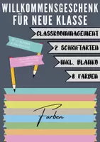 Vorschau - Anderer Materialtyp - Willkommensgeschenk: Stiftebanner - Neue Klasse - Schulanfang - Deckblatt