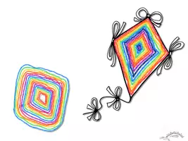 Vista previa - Hojas de trabajo - Grafomotricidad & Colorear „COMETAS“ - página 1