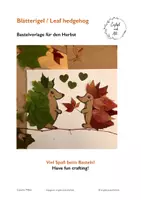 Vorschau - Mal- und Bastelvorlagen - Blätterigel/LeafHedgehog - Bastelvorlage für den Herbst! - Deckblatt