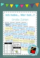 Vorschau - Spiele - I habe... Wer hat...? Große Zahlen - Deckblatt